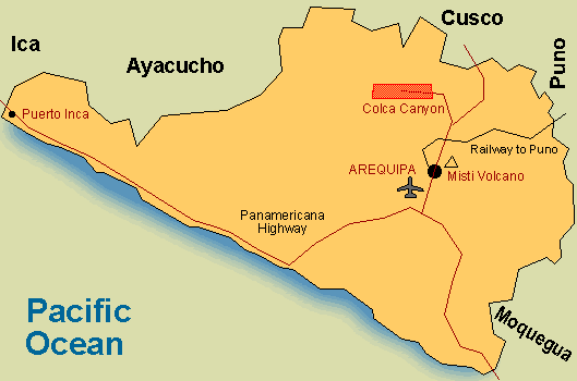 map of Arequipa